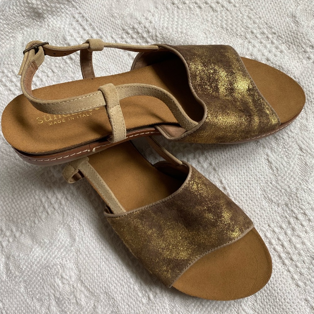 Sundance Italian Golden Leather Sandals